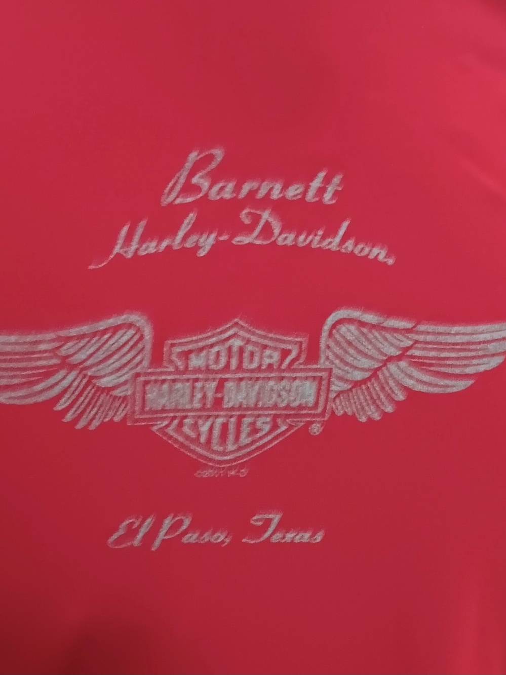 Harley-Davidson Red Eagle Graphic Short Sleeve Tee with Crisscross Back - Picture 2 of 2